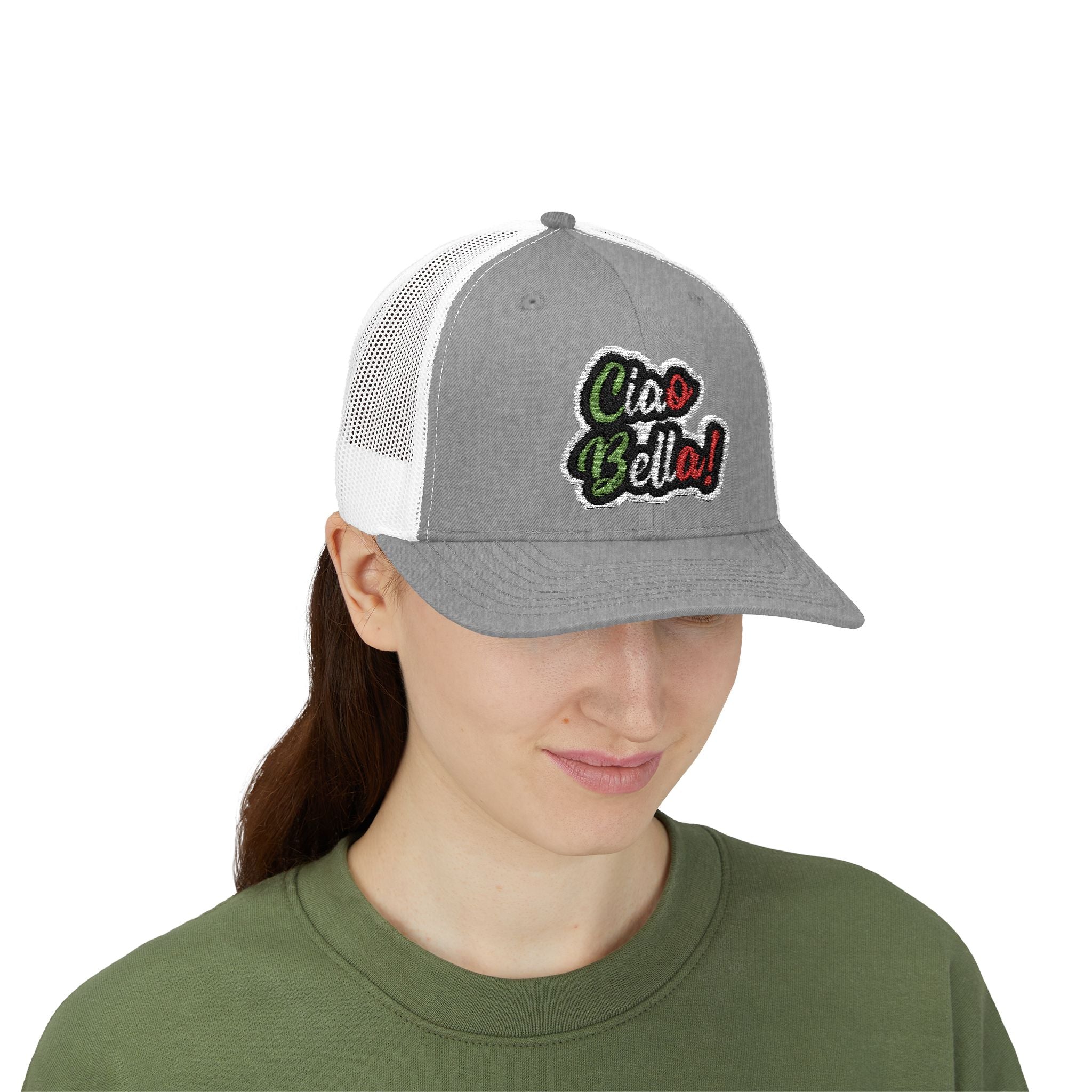 Ciao Bello Trucker Cap – Retro Italian Phrase Snapback