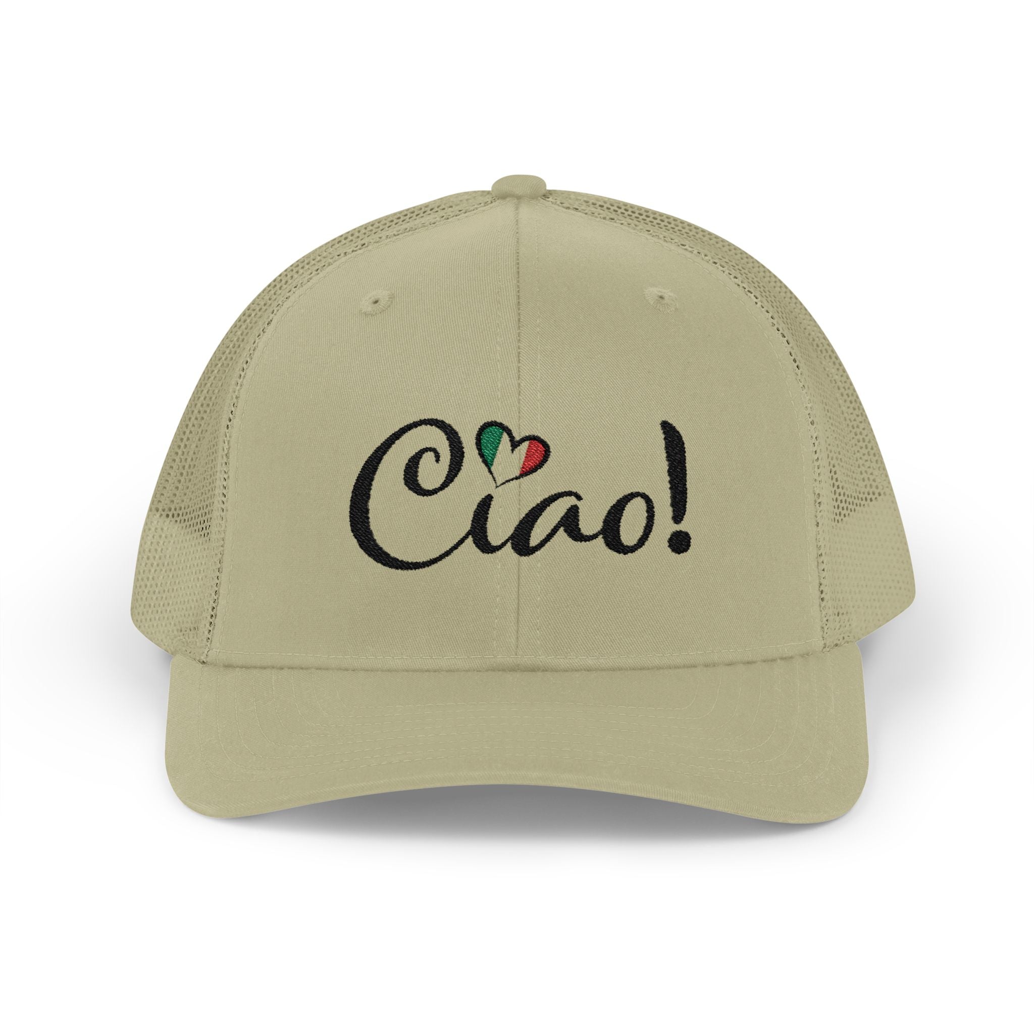 Ciao! Italian Flag Heart Snapback Cap
