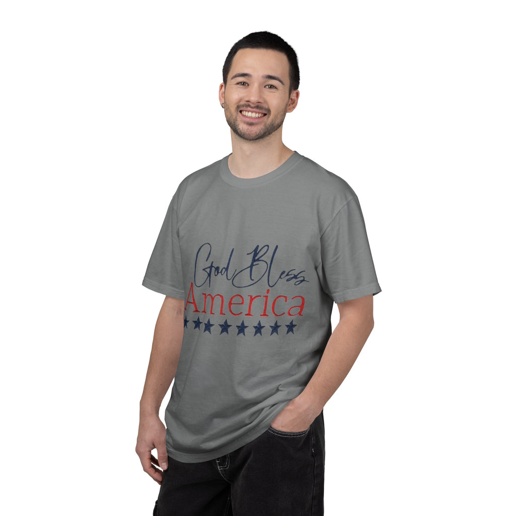 God Bless America T-Shirt — Patriotic Stars Tee for 4th of July
