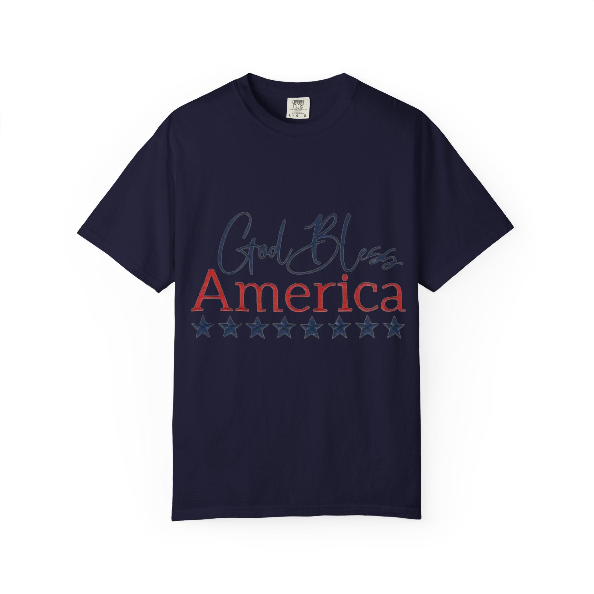 God Bless America T-Shirt — Patriotic Stars Tee for 4th of July