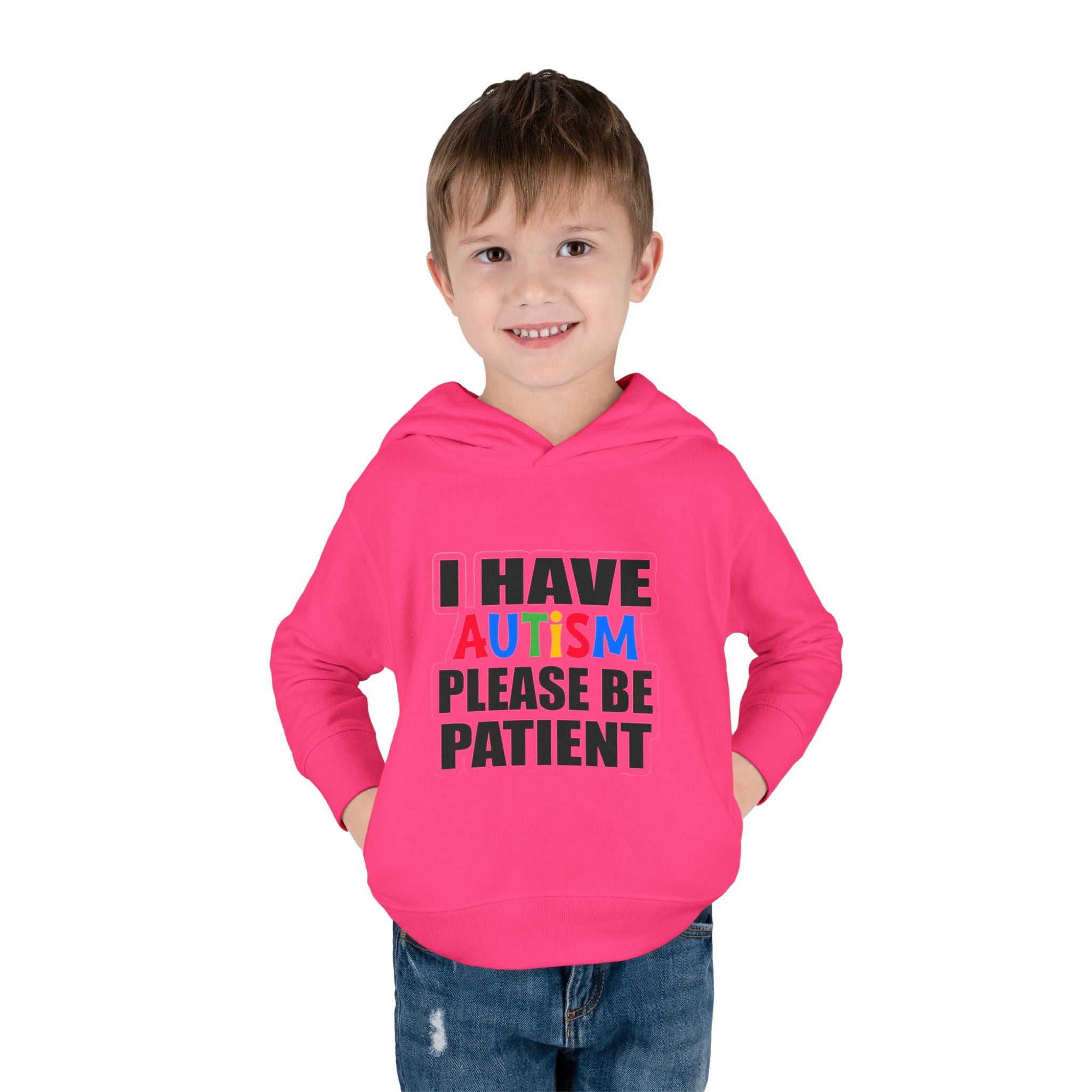 Toddler Hoodie — "I Have Autism Please Be Patient" Awareness Pullover