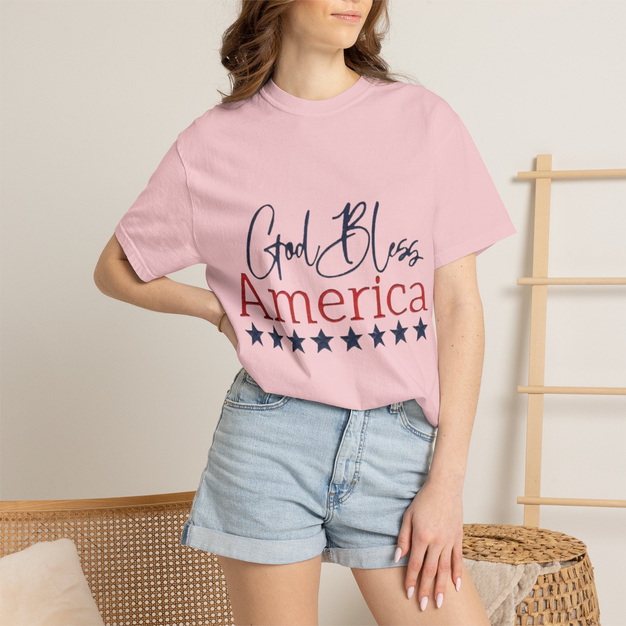 God Bless America T-Shirt — Patriotic Stars Tee for 4th of July
