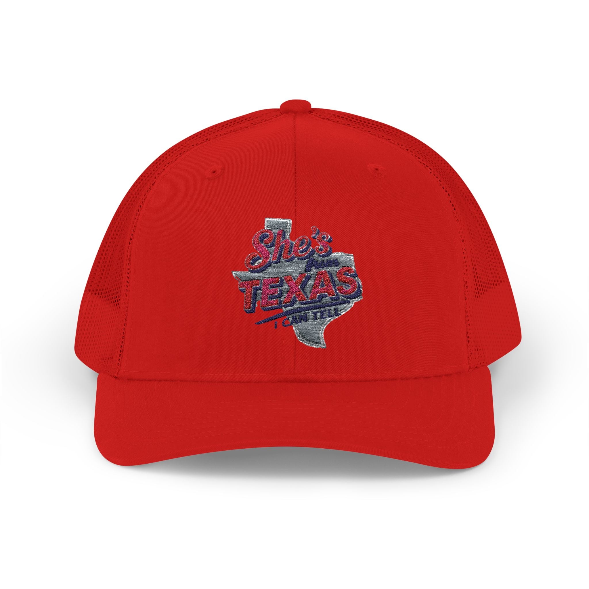 She's Texas Snapback Trucker Cap — Floral Texas State Logo Hat