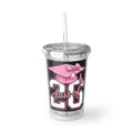 Class of 20 Graduation Acrylic Tumbler — Pink Cap & Tassel