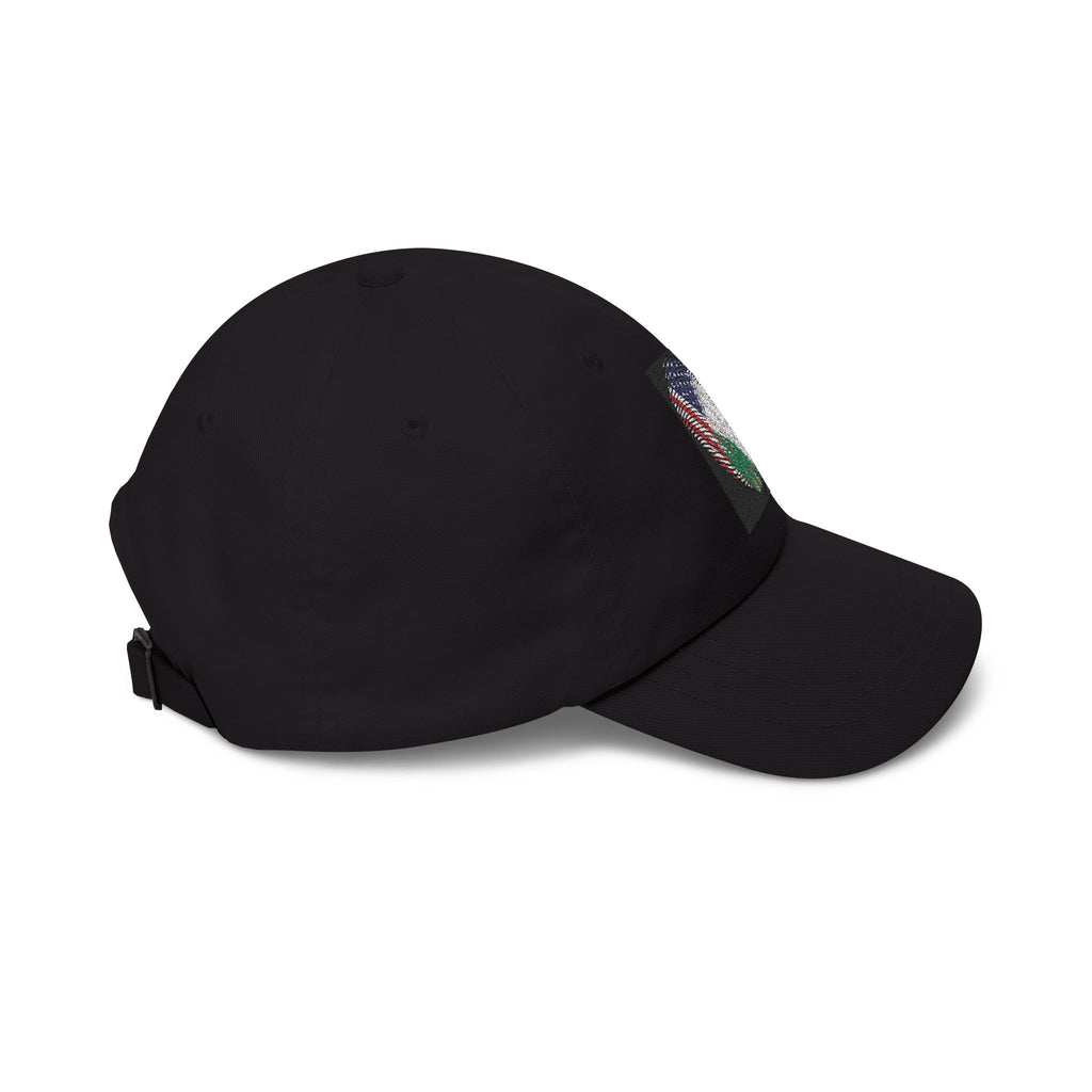 Dad Cap with USA & Italy  Heart Patch – Flag Love Baseball Hat