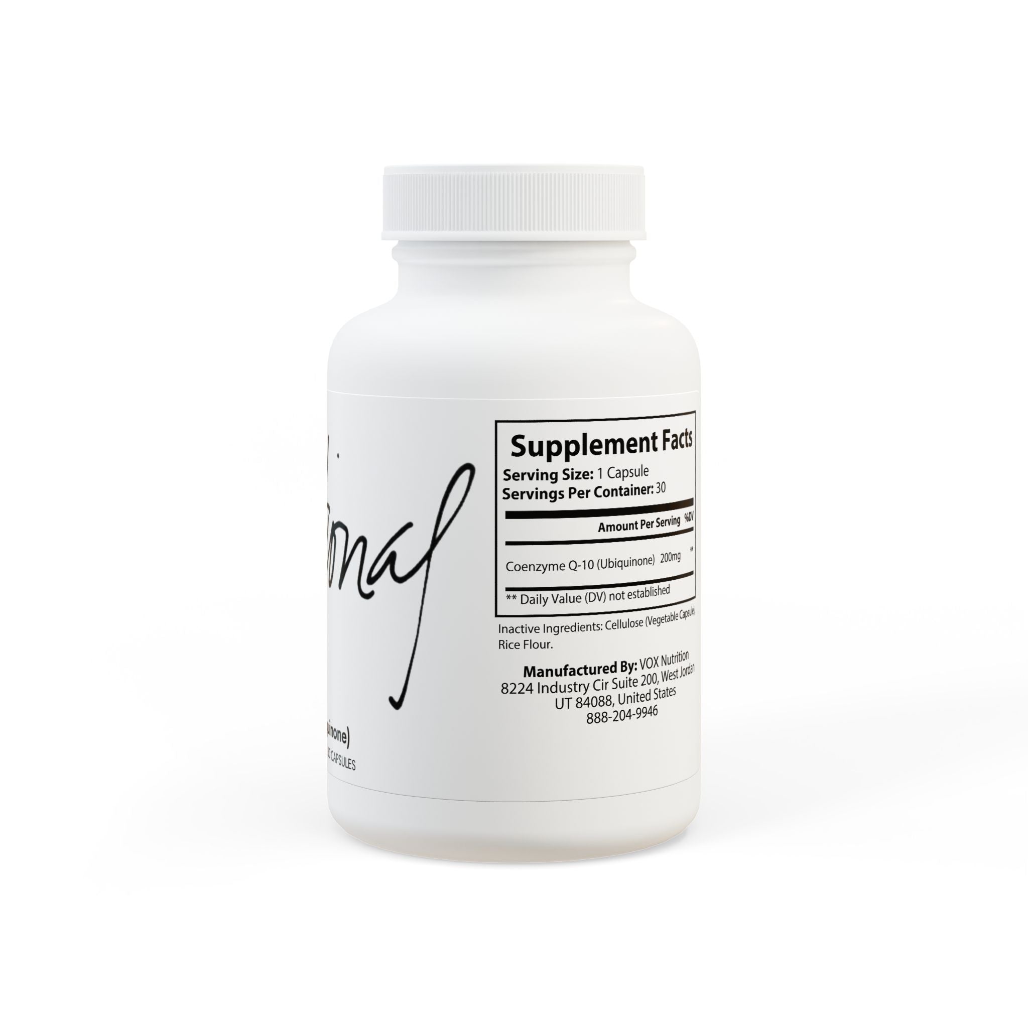 CoQ10 (Ubiquinone) Supplement (30 Capsules)