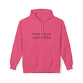 Coffee Hoodie - "running on iced coffee." Minimal Casual Pullover for Coffee Lovers