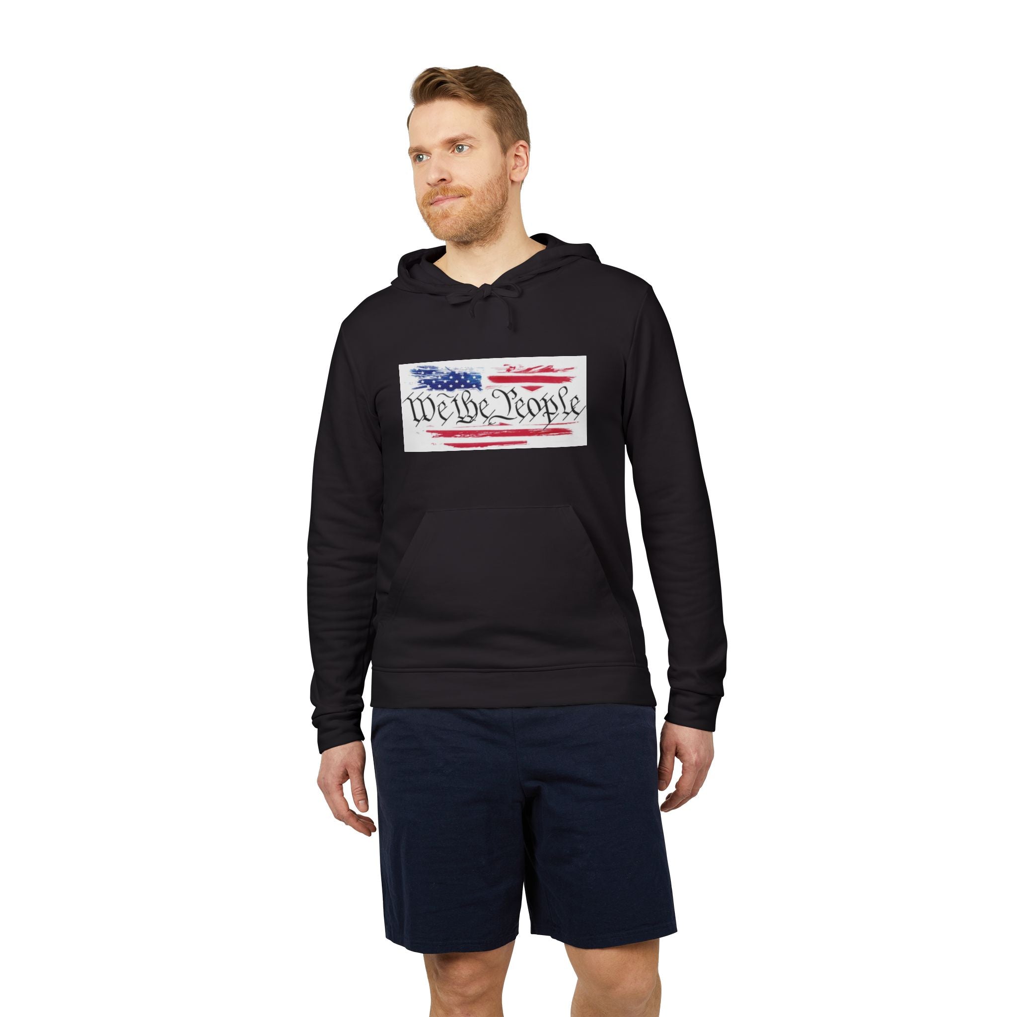 We the People American Flag Hoodie — Patriotic USA Constitution Design