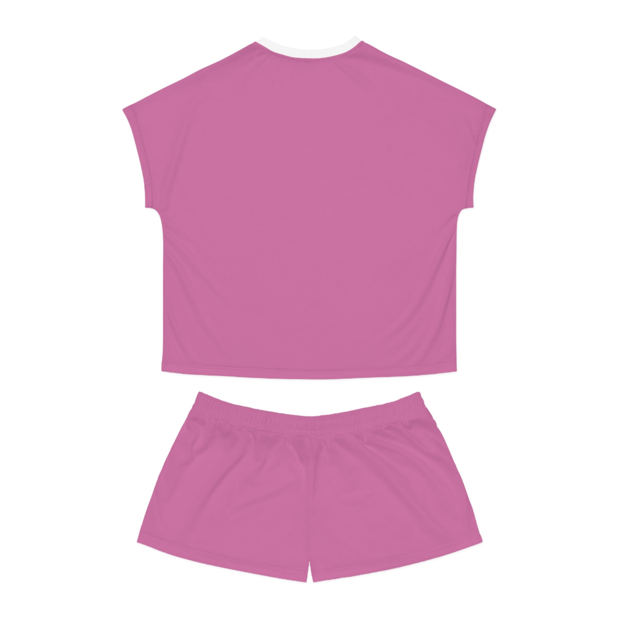 Sleep Pink Short Pajama Set — Women's Relaxed Two-Piece Loungewear