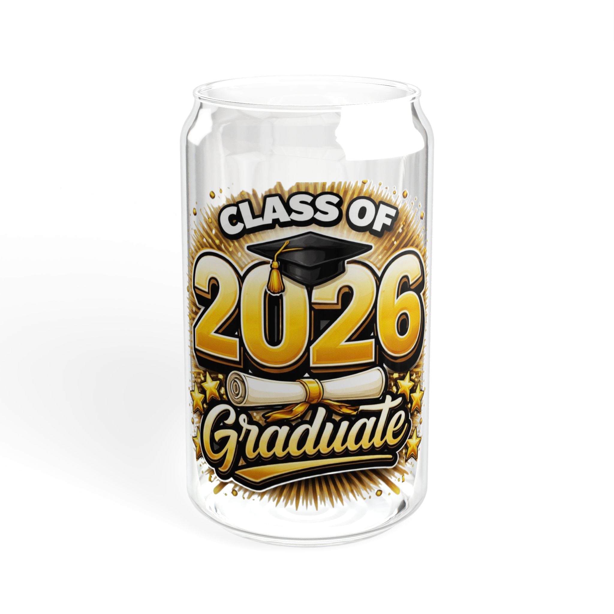 Class of 2026 Graduate Sipper Glass - 16oz Graduation Gift