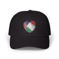 Dad Cap with USA & Italy  Heart Patch – Flag Love Baseball Hat
