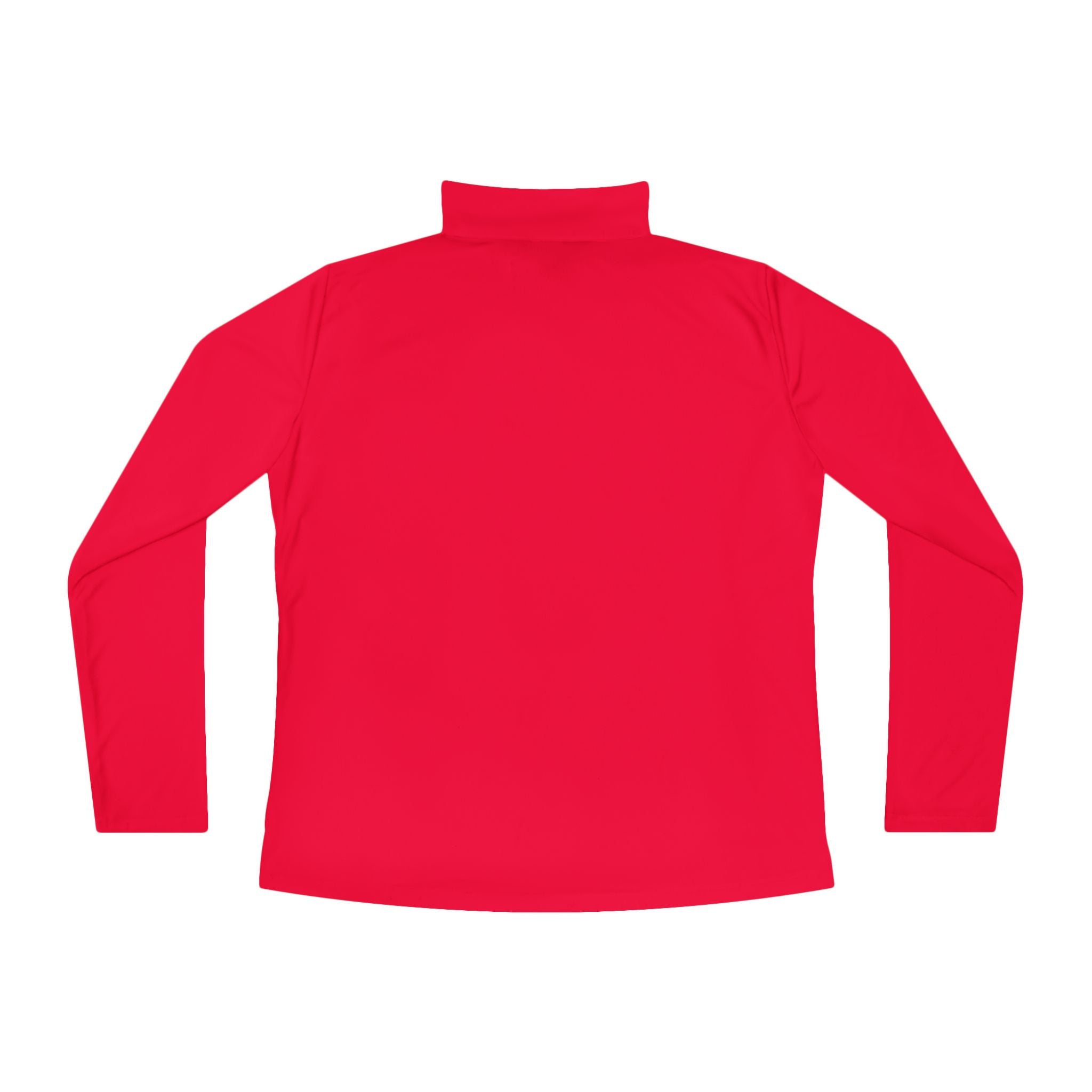 Ladies Quarter-Zip Pullover — Minimal Script "be brave, be you" Athletic Pullover
