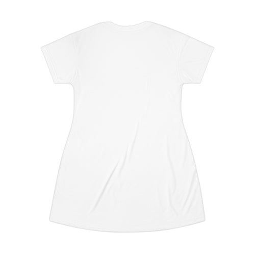Attitude Is Everything T‑Shirt Dress — Graphic Statement Tee Dress