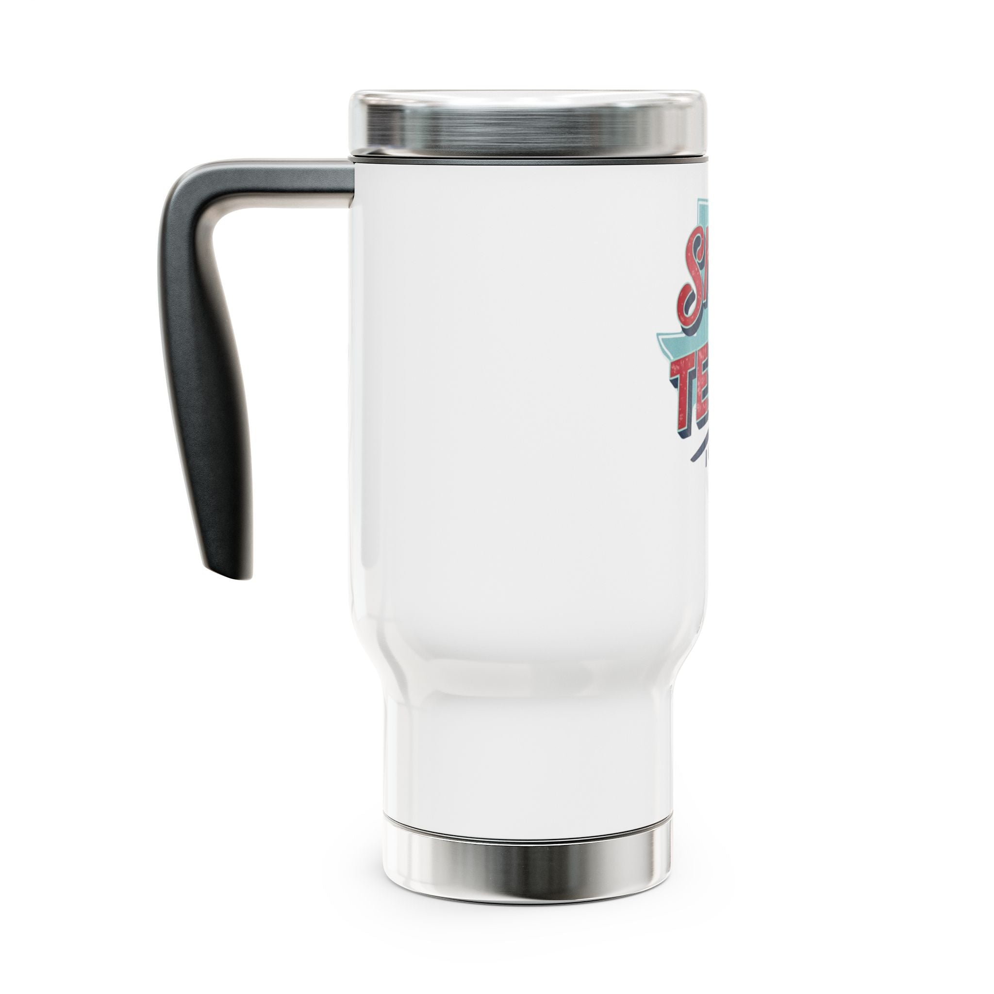 She's From Texas Travel Mug — 14oz Stainless Steel Insulated Tumbler with Handle