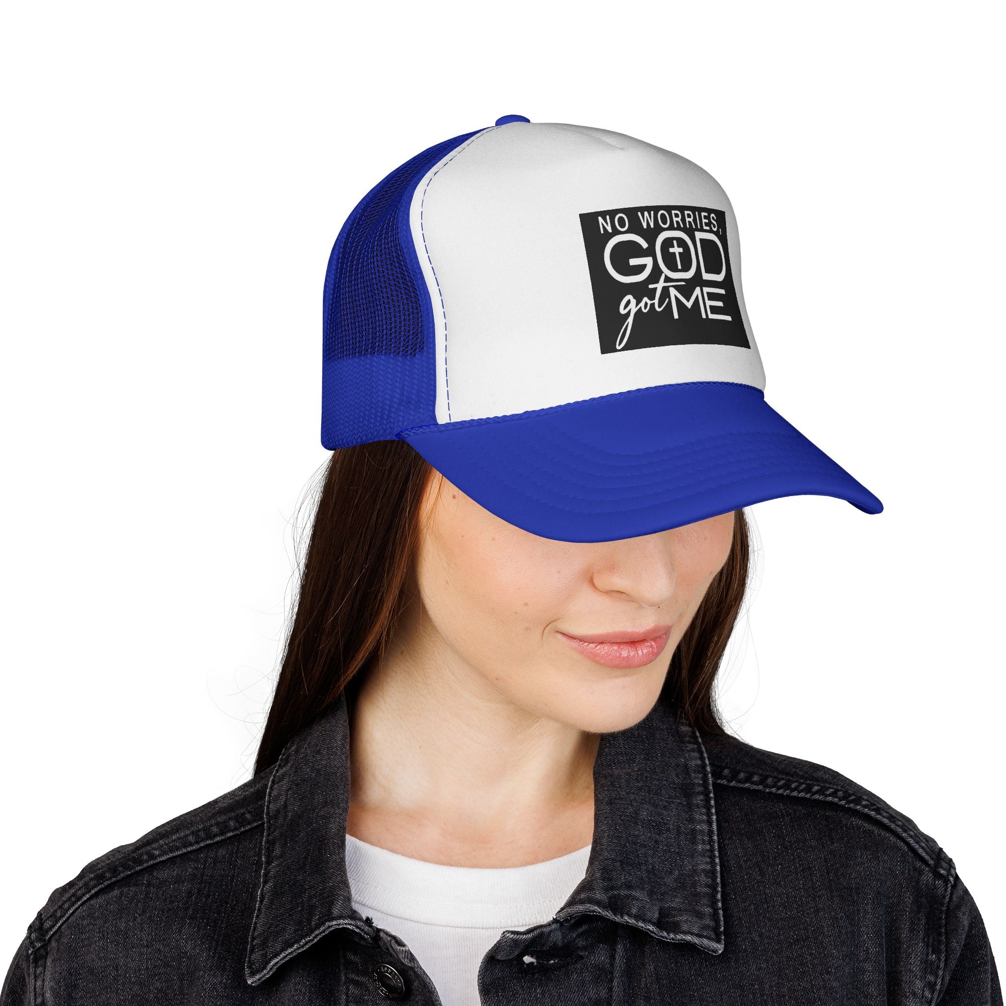 No Worries God Got Me Trucker Cap