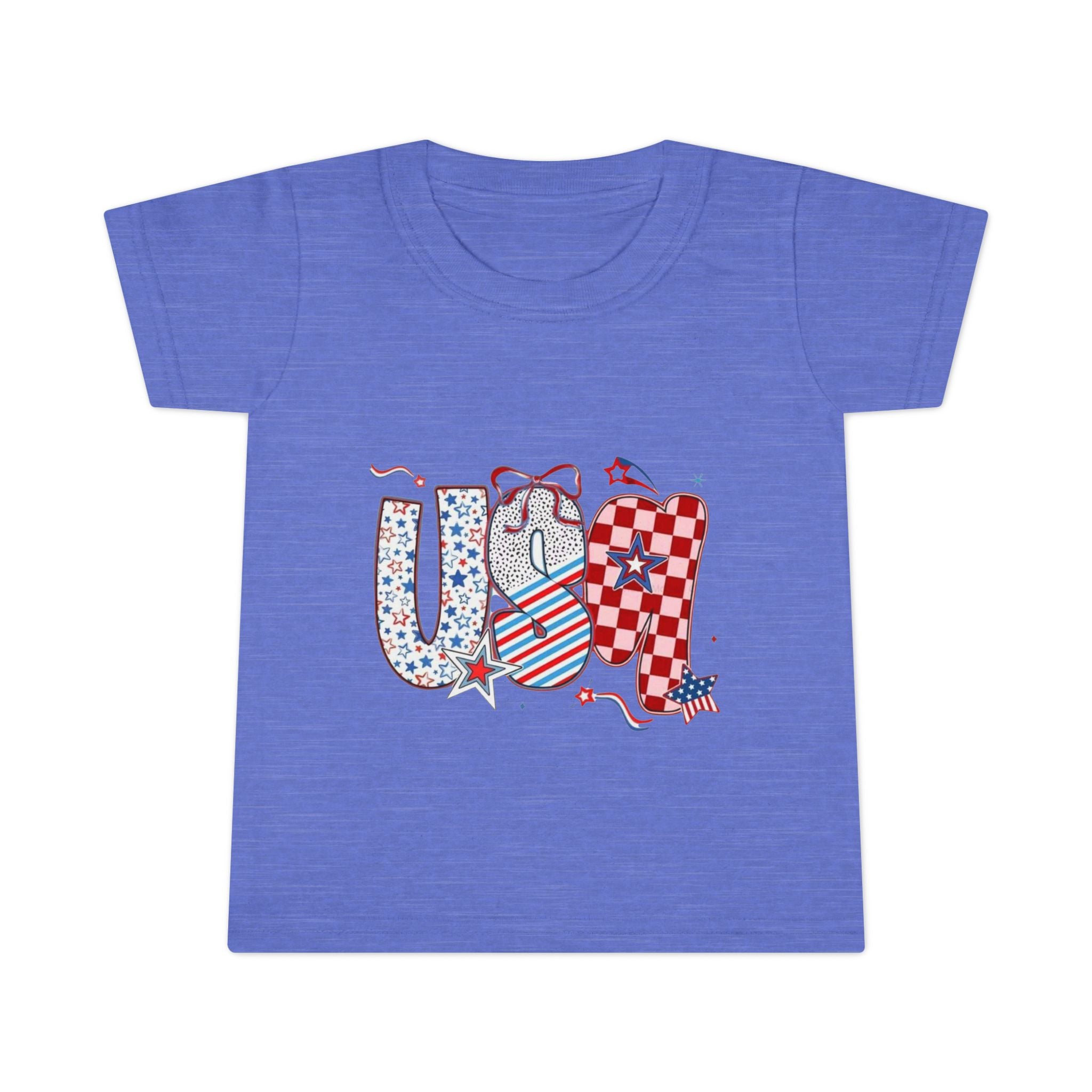 Toddler T-Shirt — Patriotic USA Stars & Stripes Fourth of July Tee