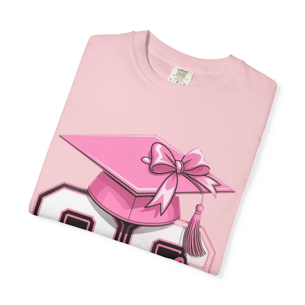 Class of 20 Graduation T-Shirt — Pink Cap & Tassel Senior Tee