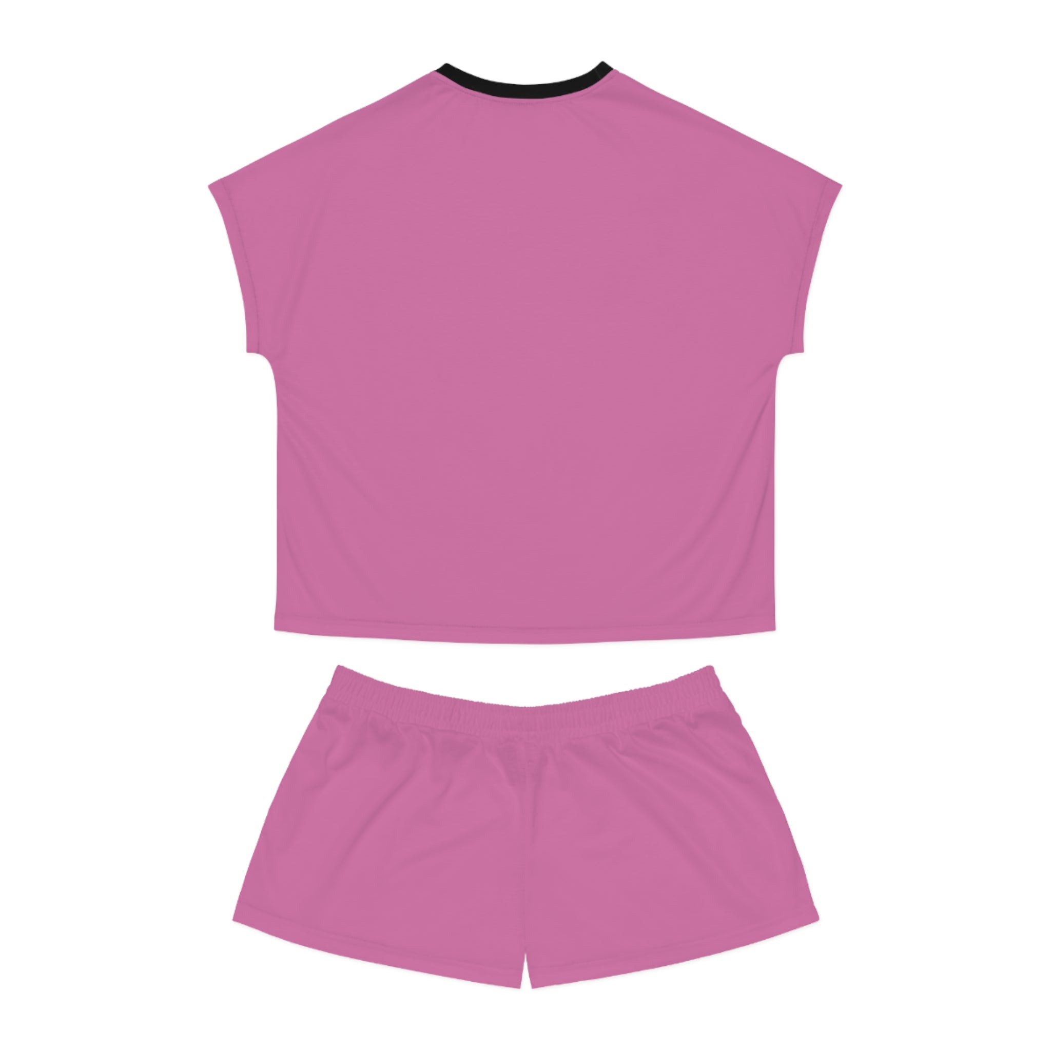 Sleep Pink Short Pajama Set — Women's Relaxed Two-Piece Loungewear
