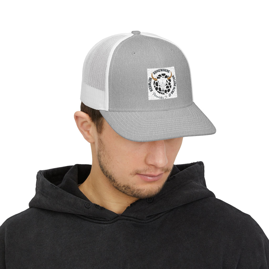 Leopard Smile Snapback Trucker Cap — Cute Leopard Patch Hat