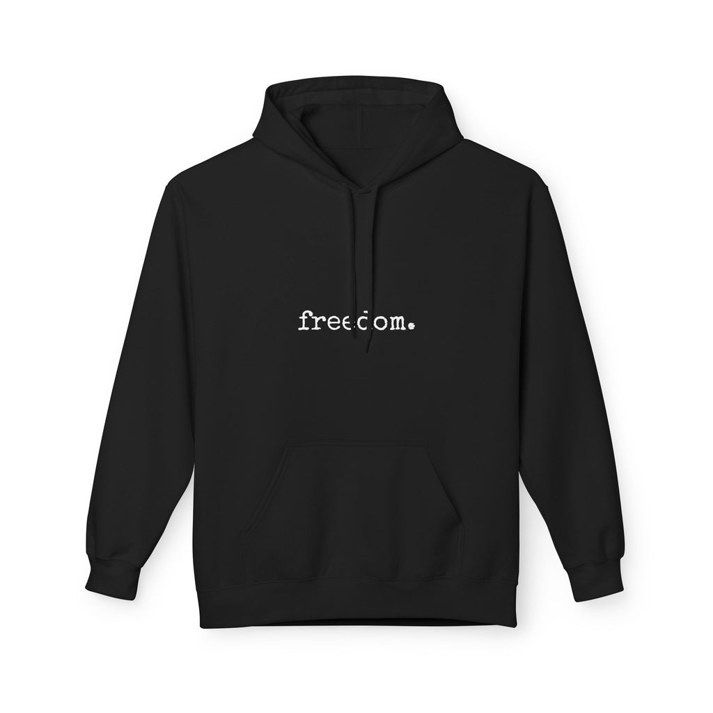 Classic White Hoodie — Unisex Midweight Fleece Pullover