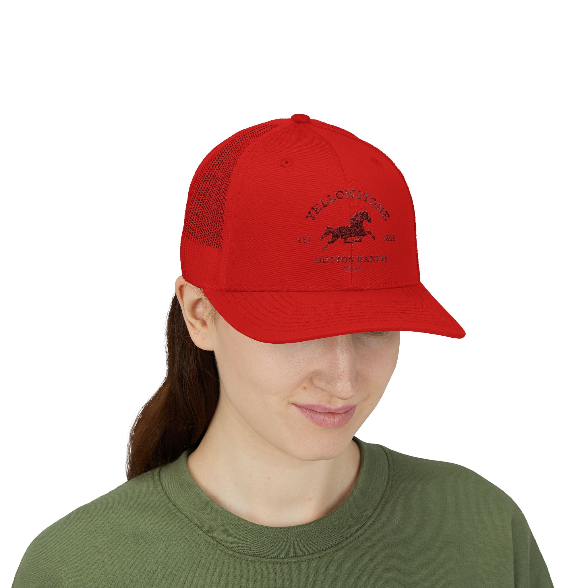 Yellowstone Outlaw Ranch Trucker Cap — Vintage Running Horse Snapback