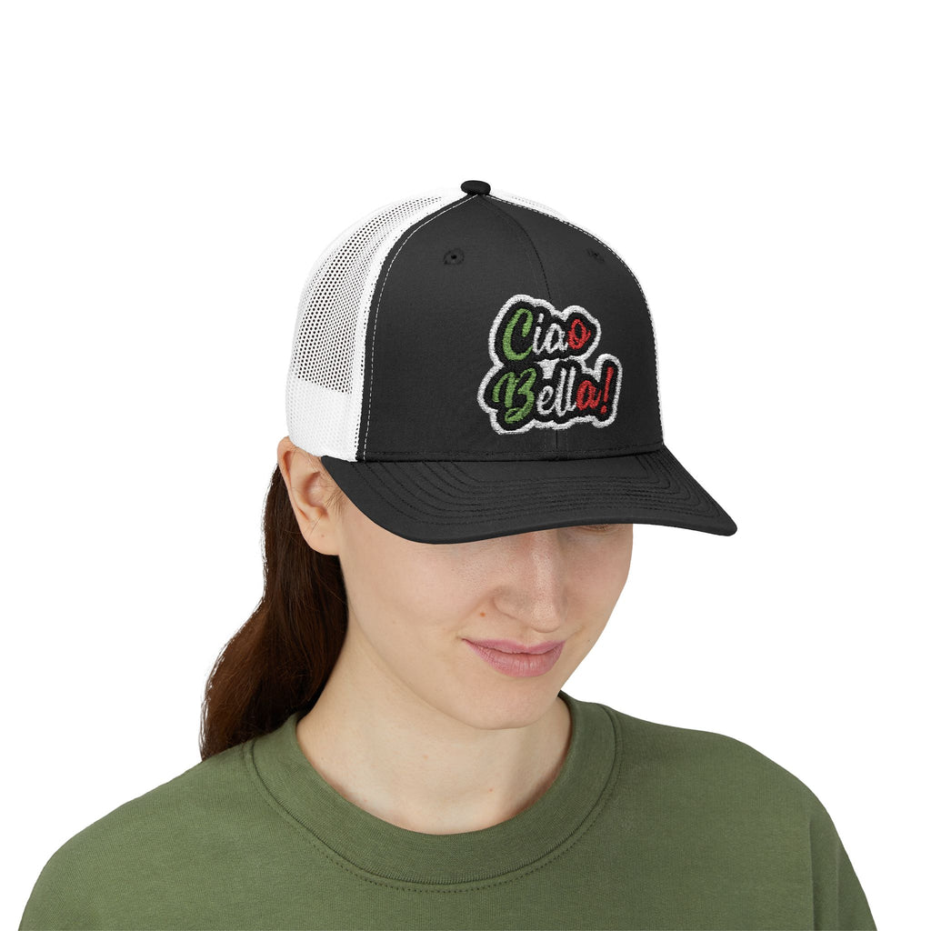 Ciao Bello Trucker Cap – Retro Italian Phrase Snapback