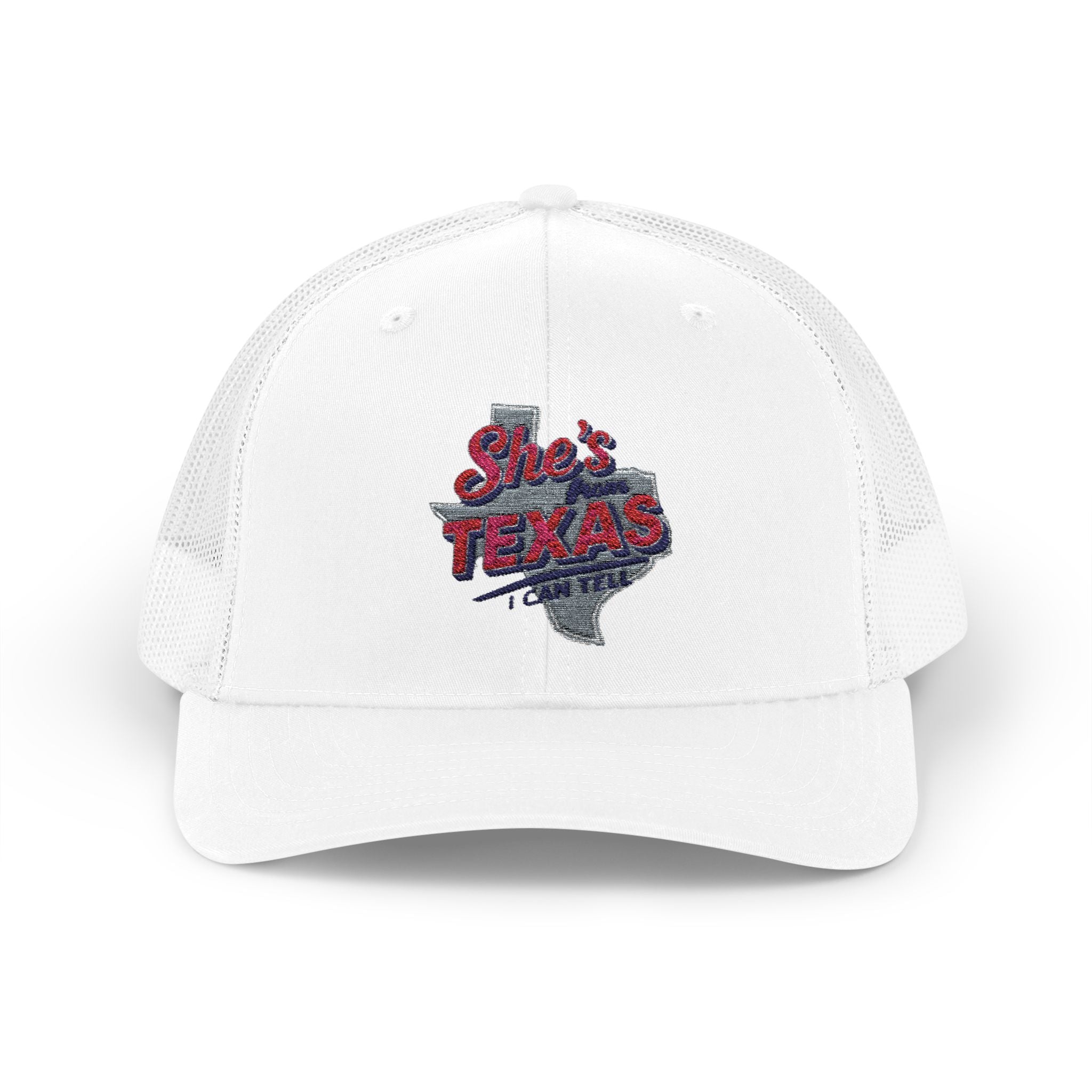 She's Texas Snapback Trucker Cap — Floral Texas State Logo Hat