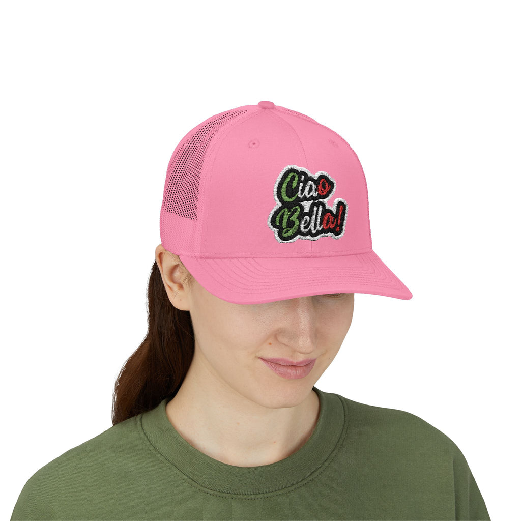 Ciao Bello Trucker Cap – Retro Italian Phrase Snapback