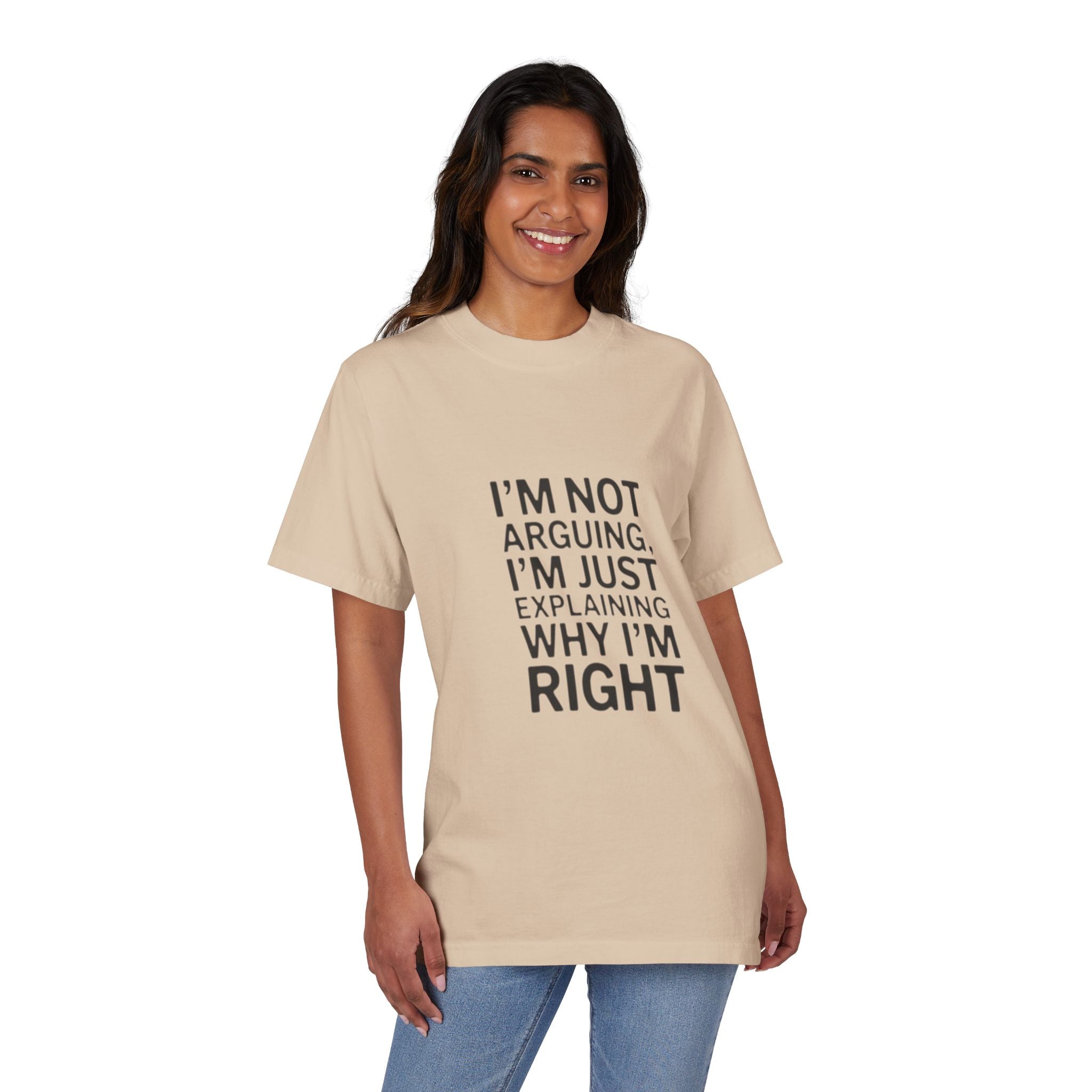 I’m Not Arguing T-Shirt — Funny Statement Tee for Couples & Debaters