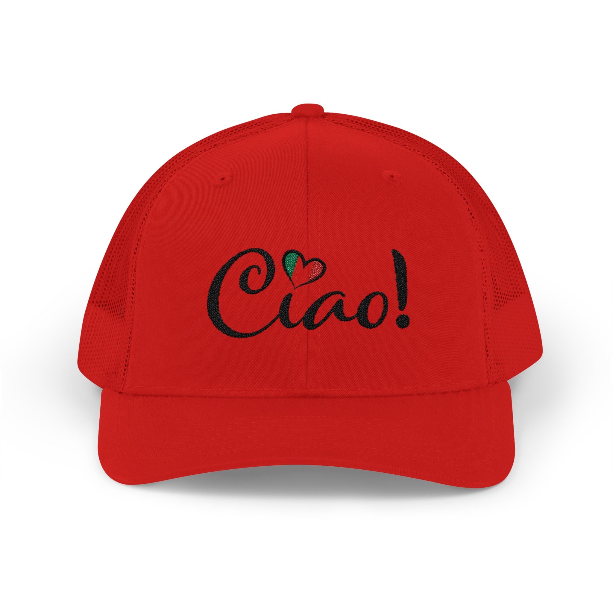 Ciao! Italian Flag Heart Snapback Cap