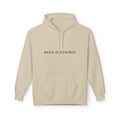 "main character" Hoodie — Minimalist Text Graphic Pullover