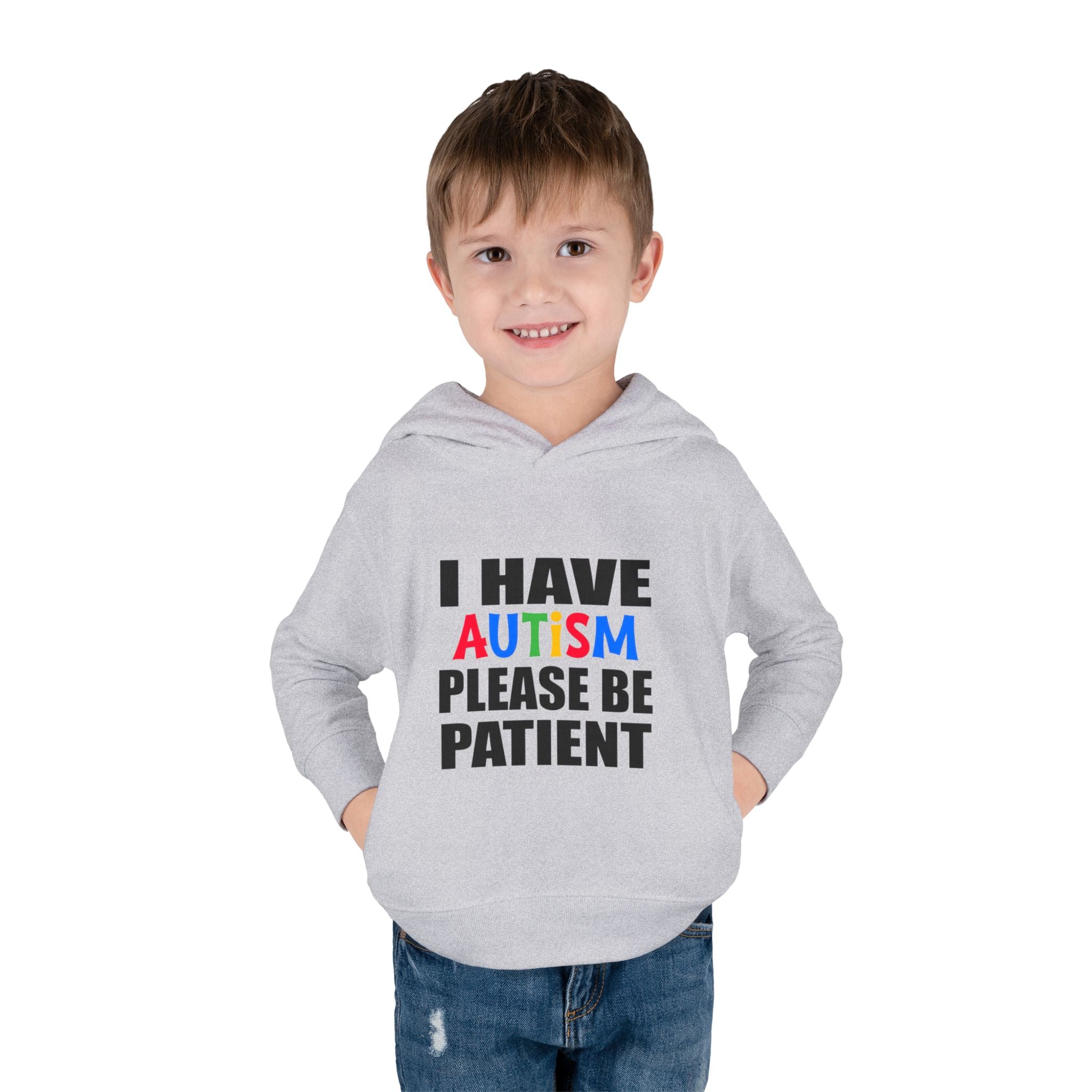 Toddler Hoodie — "I Have Autism Please Be Patient" Awareness Pullover