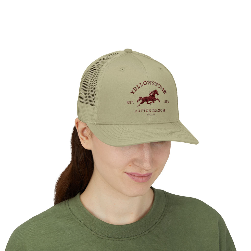 Yellowstone Outlaw Ranch Trucker Cap — Vintage Running Horse Snapback