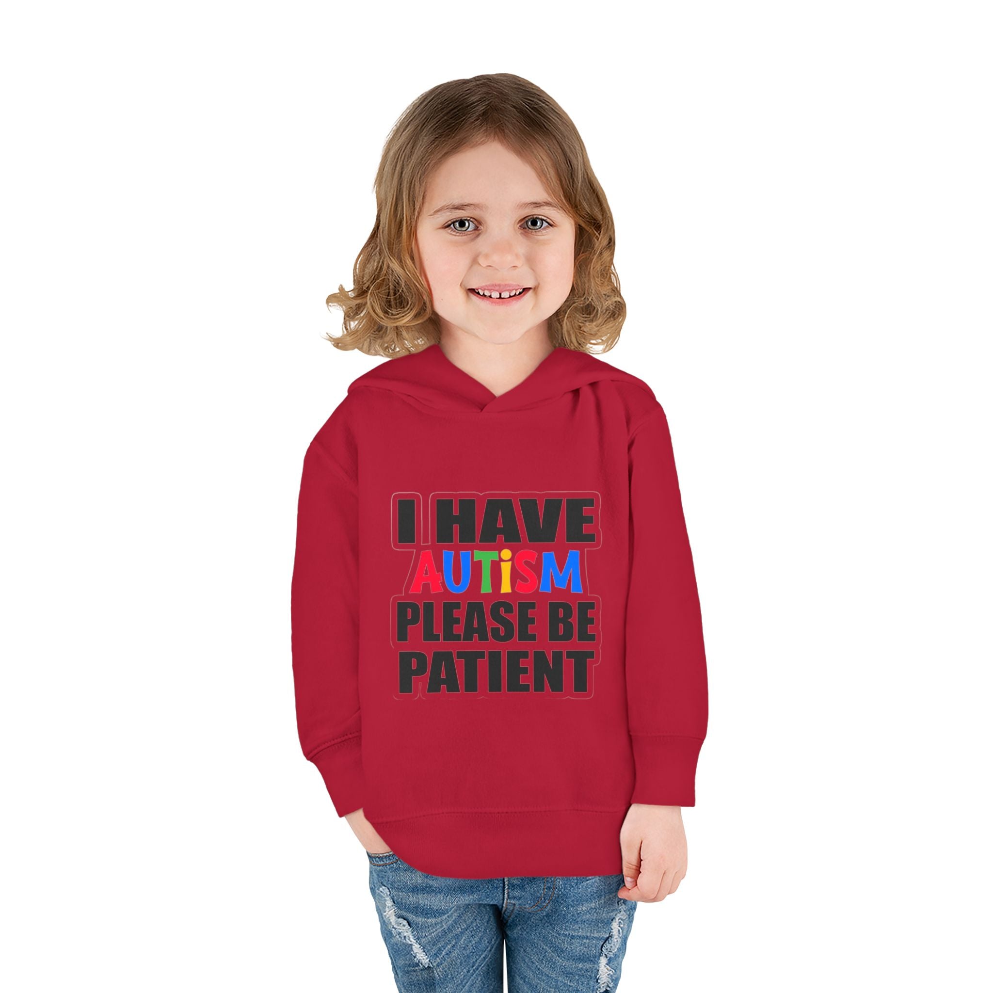 Toddler Hoodie — "I Have Autism Please Be Patient" Awareness Pullover