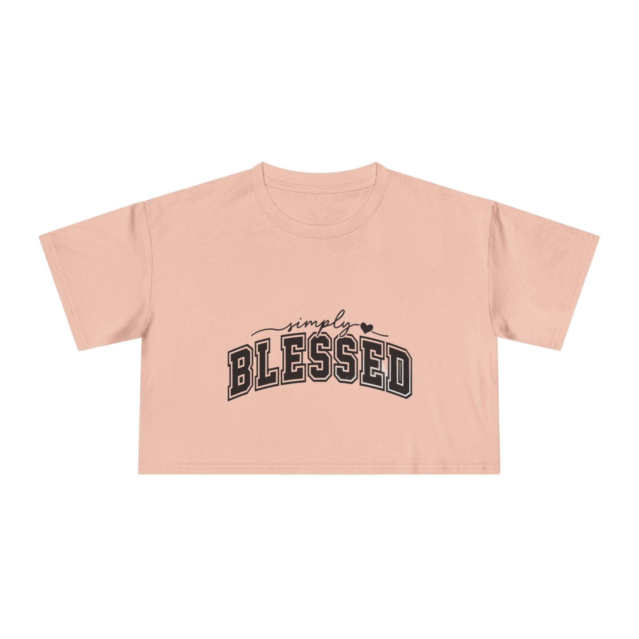 Simply Blessed Crop Tee — Women's Spiritual Casual Top