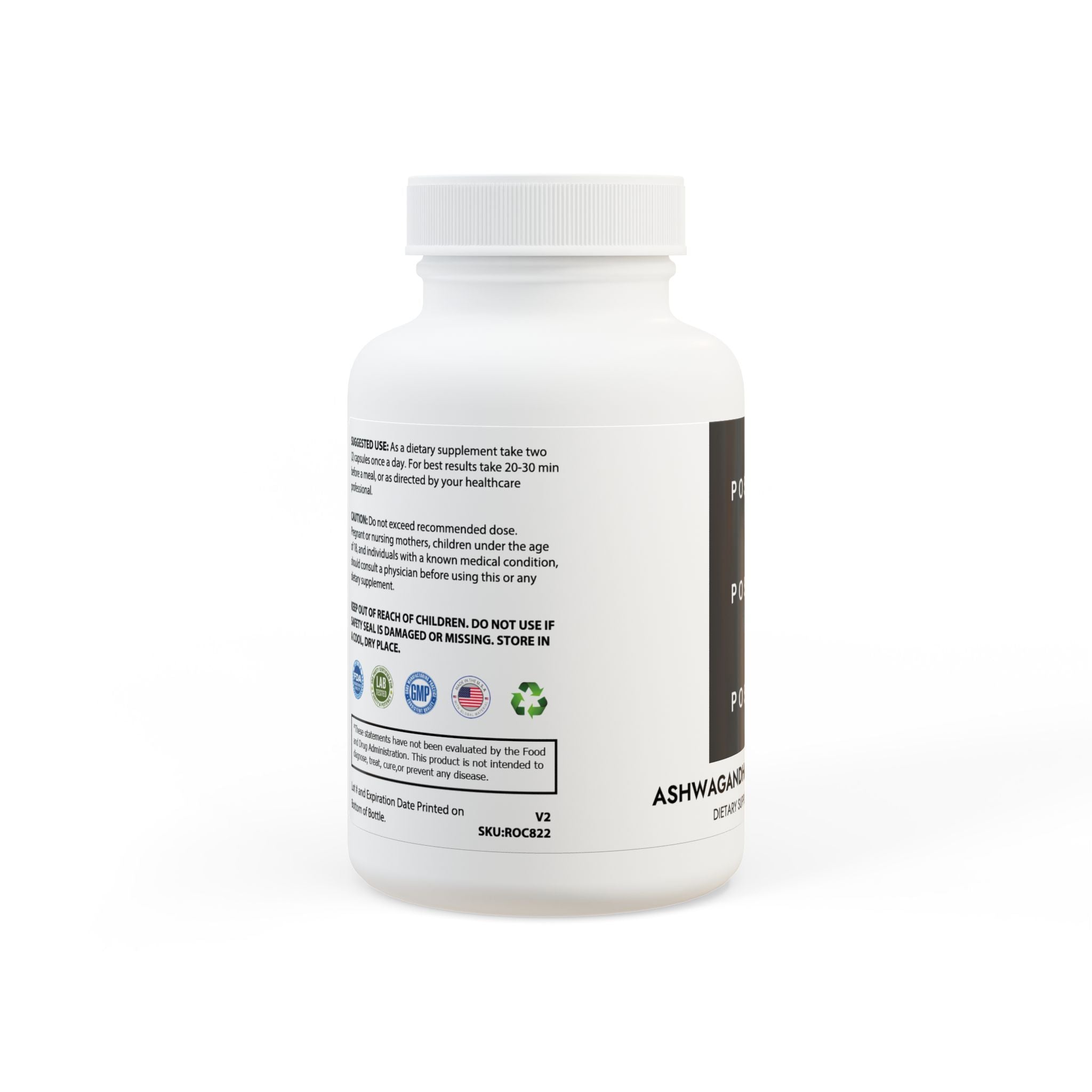 Ashwagandha and Black Pepper Supplement (60 capsules)