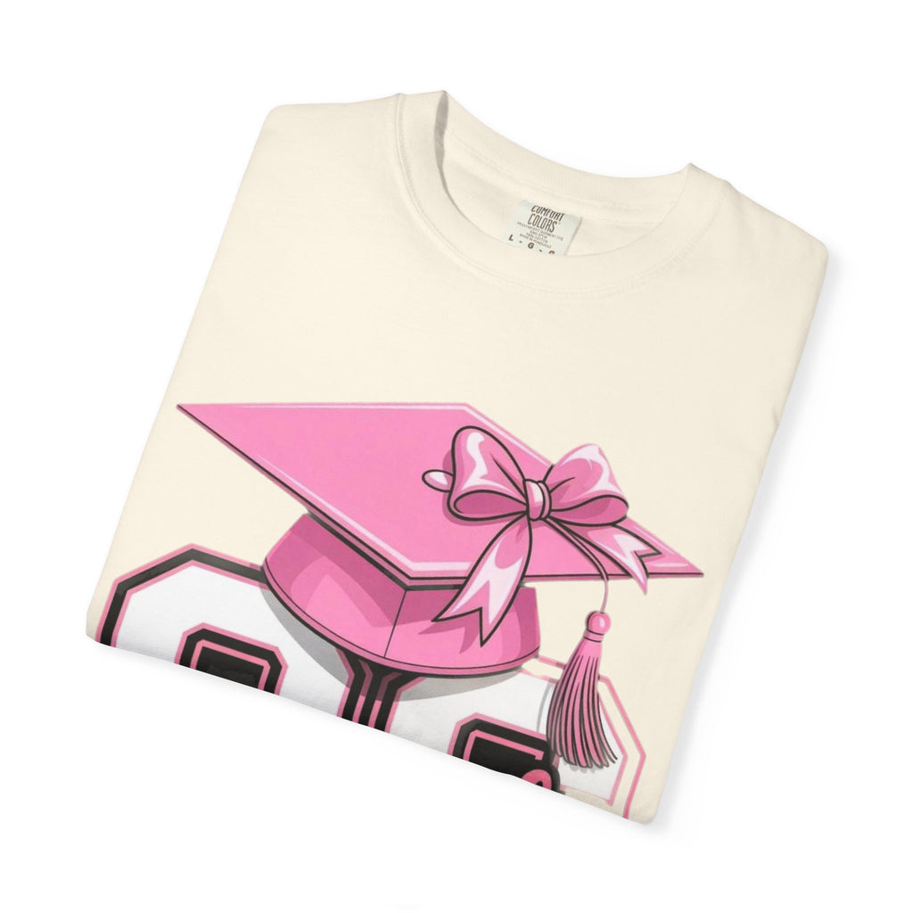 Class of 20 Graduation T-Shirt — Pink Cap & Tassel Senior Tee