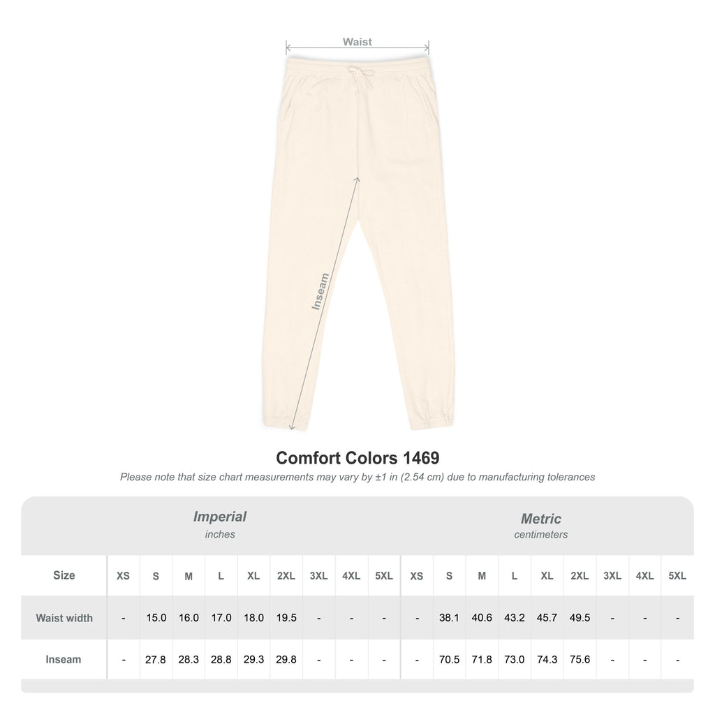 Garment-Dyed Fleece Sweatpants — Minimal Embroidered Joggers
