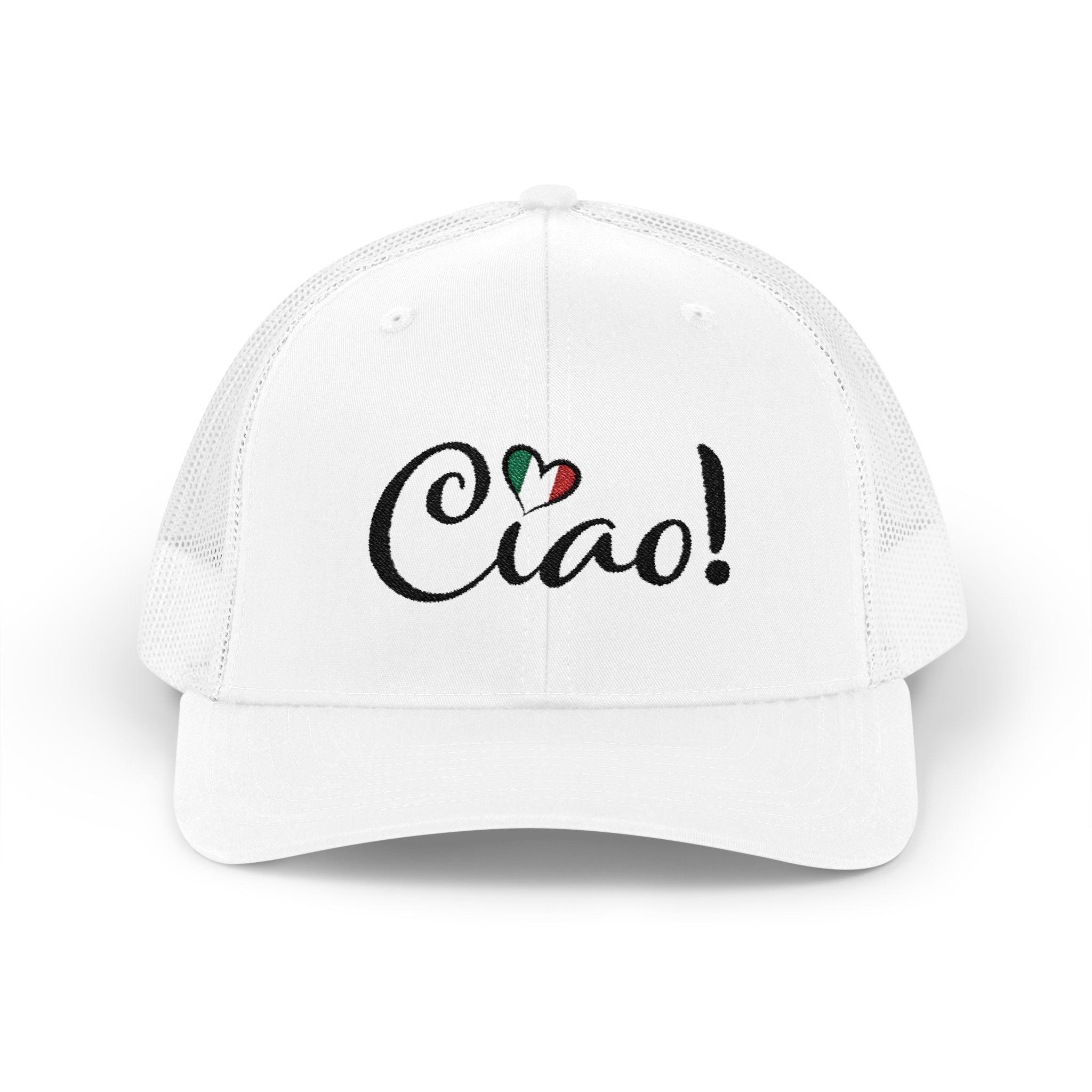 Ciao! Italian Flag Heart Snapback Cap