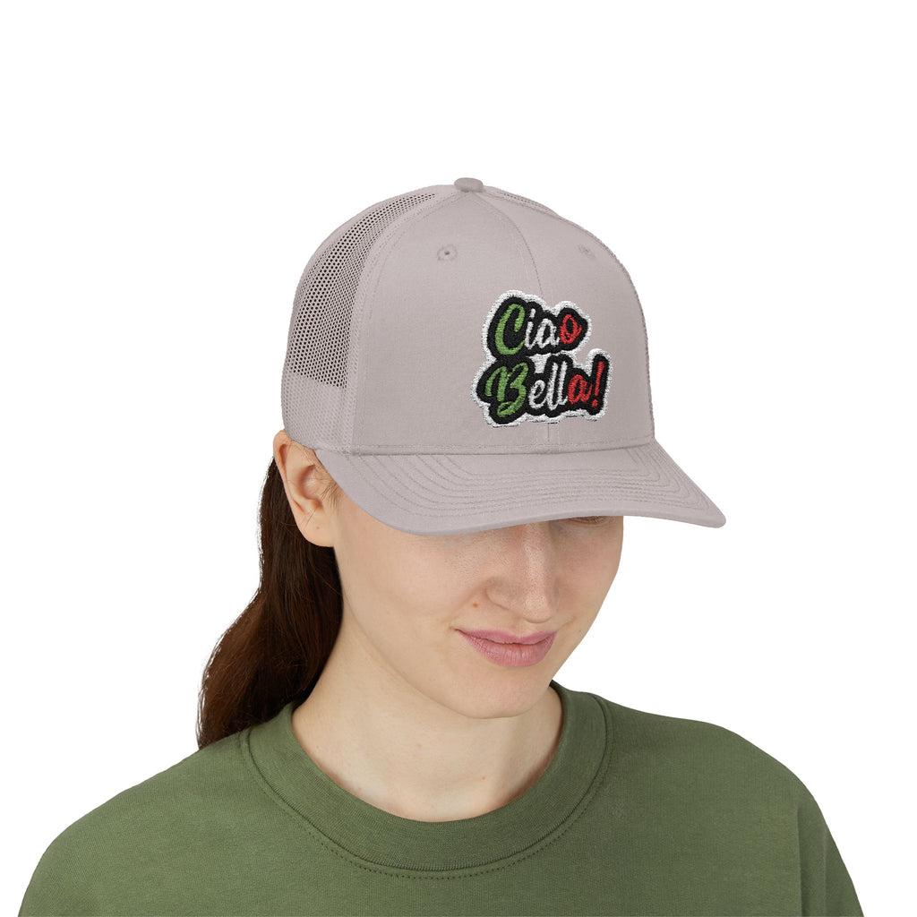 Ciao Bello Trucker Cap – Retro Italian Phrase Snapback
