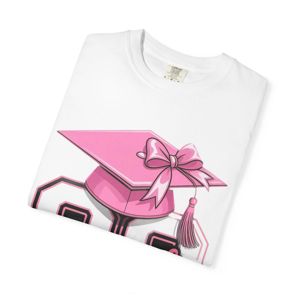 Class of 20 Graduation T-Shirt — Pink Cap & Tassel Senior Tee