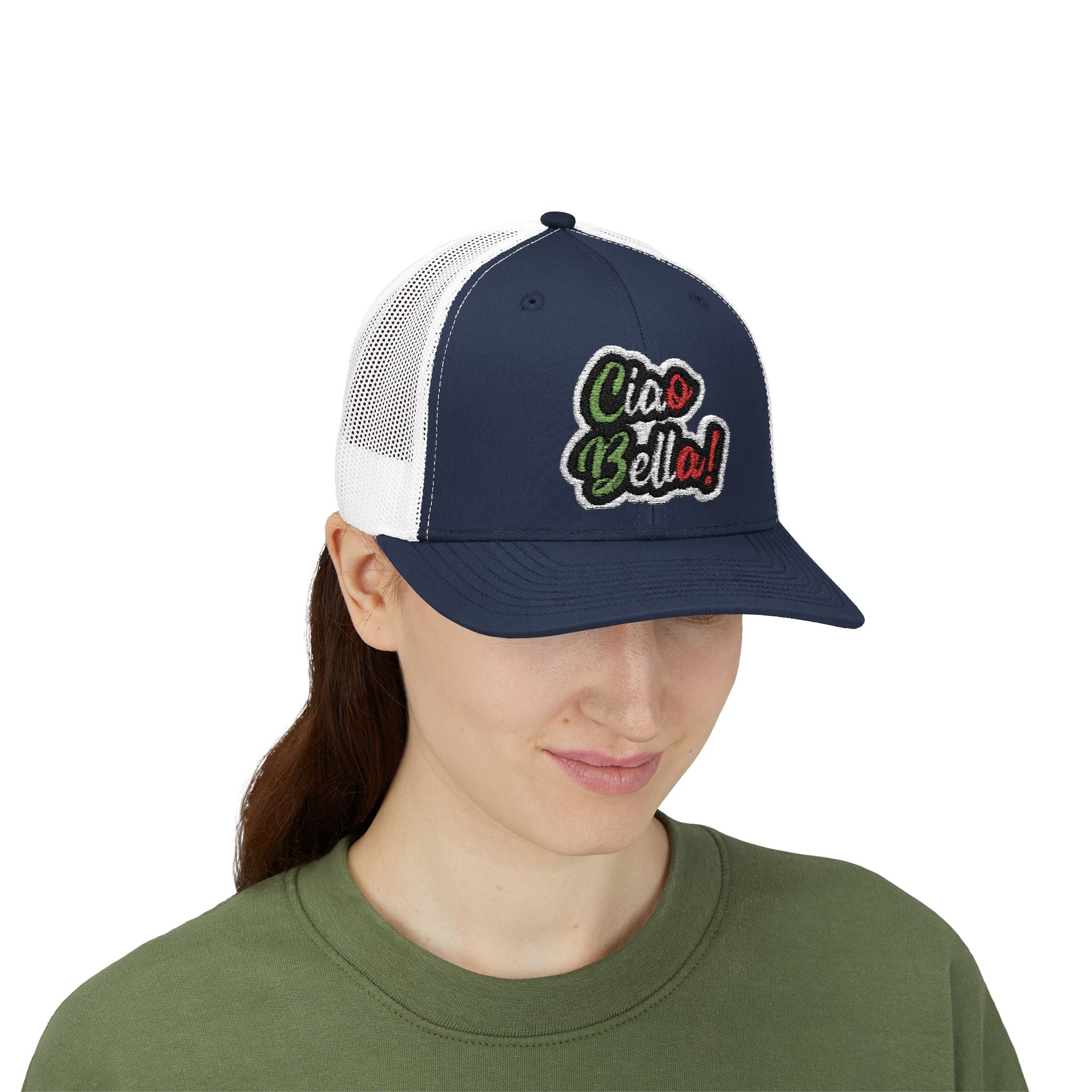 Ciao Bello Trucker Cap – Retro Italian Phrase Snapback