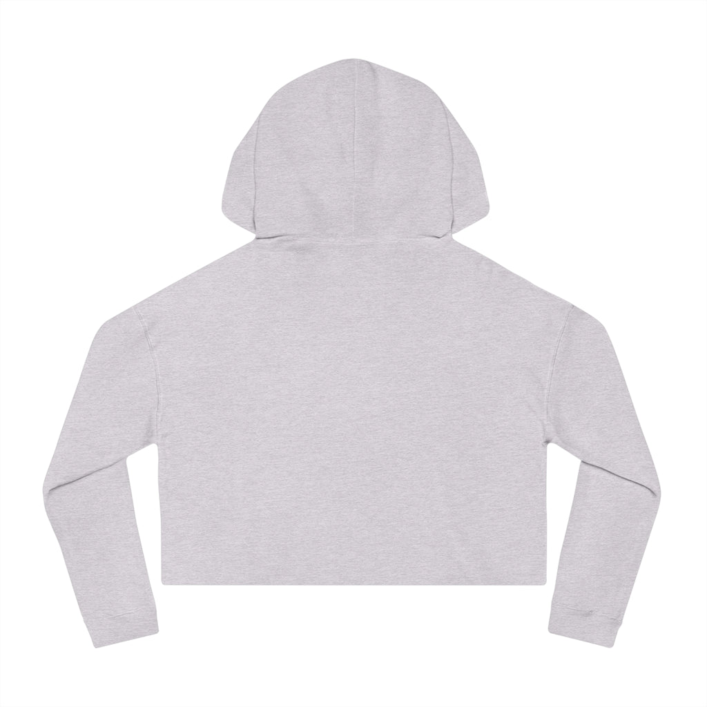 Cropped Hoodie — "messy AF" Minimalist Graphic Sweatshirt