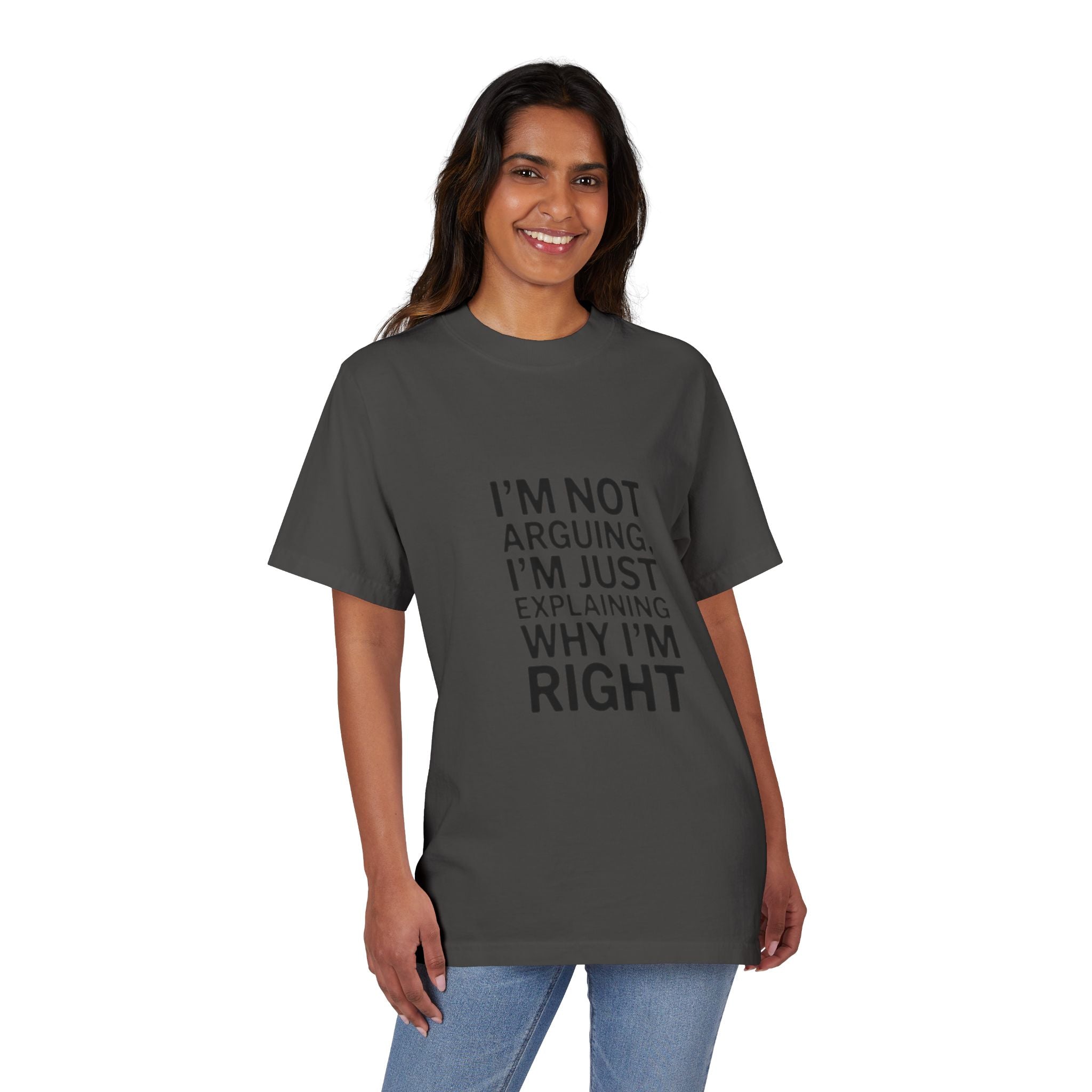 I’m Not Arguing T-Shirt — Funny Statement Tee for Couples & Debaters