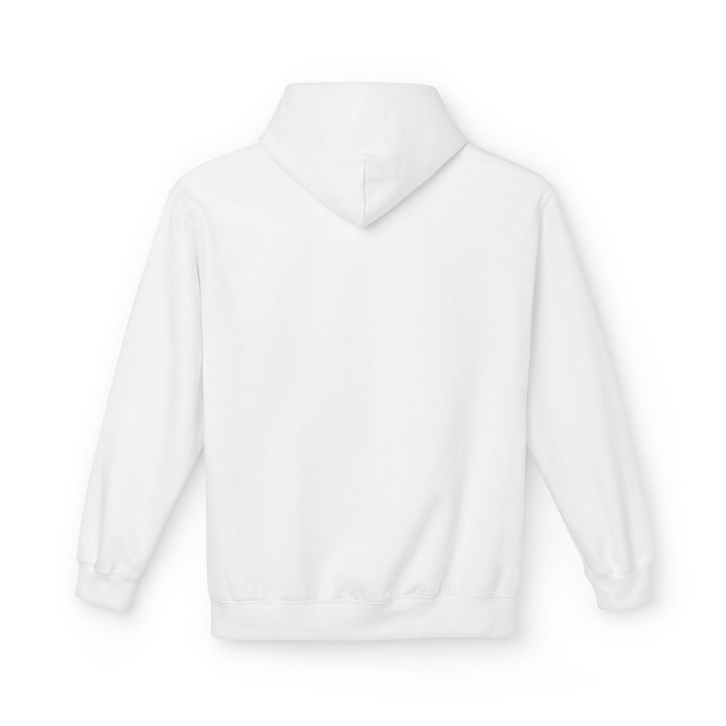 Classic White Hoodie — Unisex Midweight Fleece Pullover