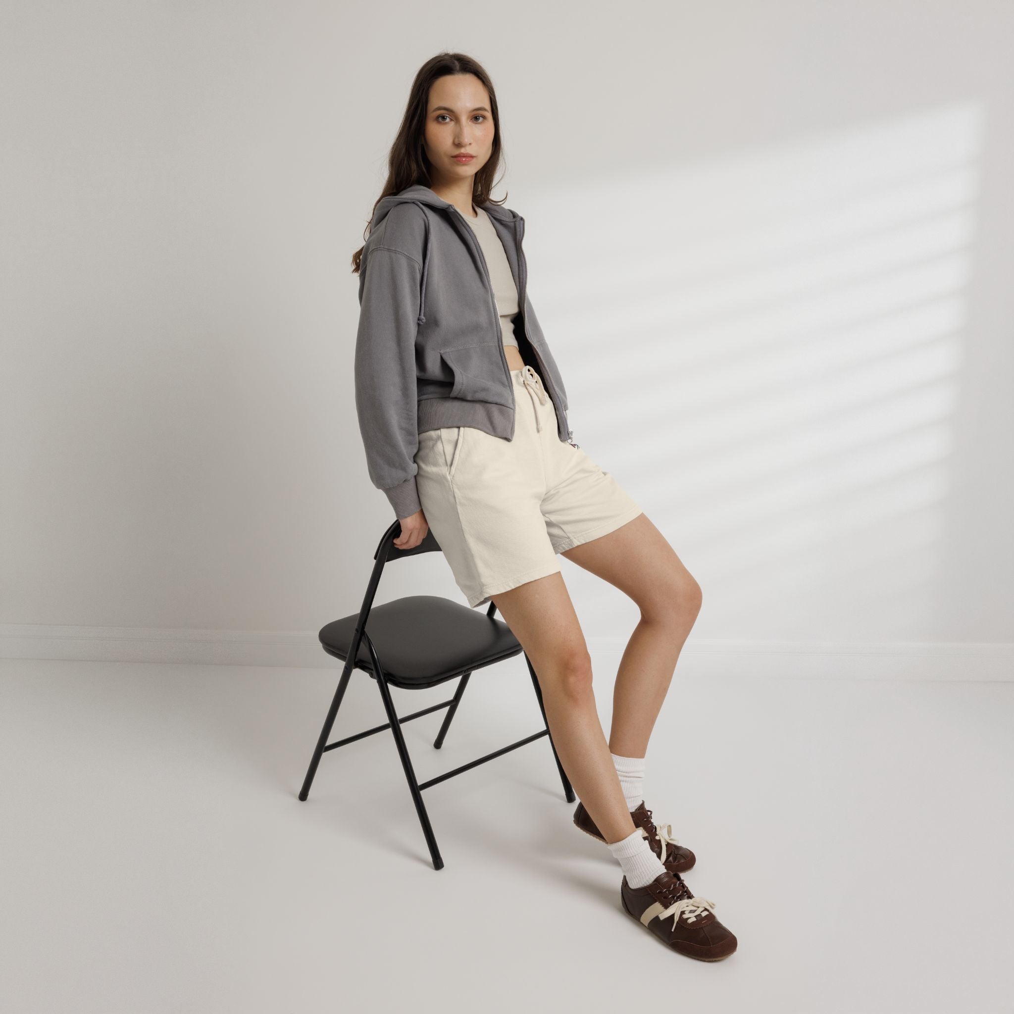 She’s From Texas Fleece Sweat Shorts — Lightweight Garment-Dyed Lounge Shorts