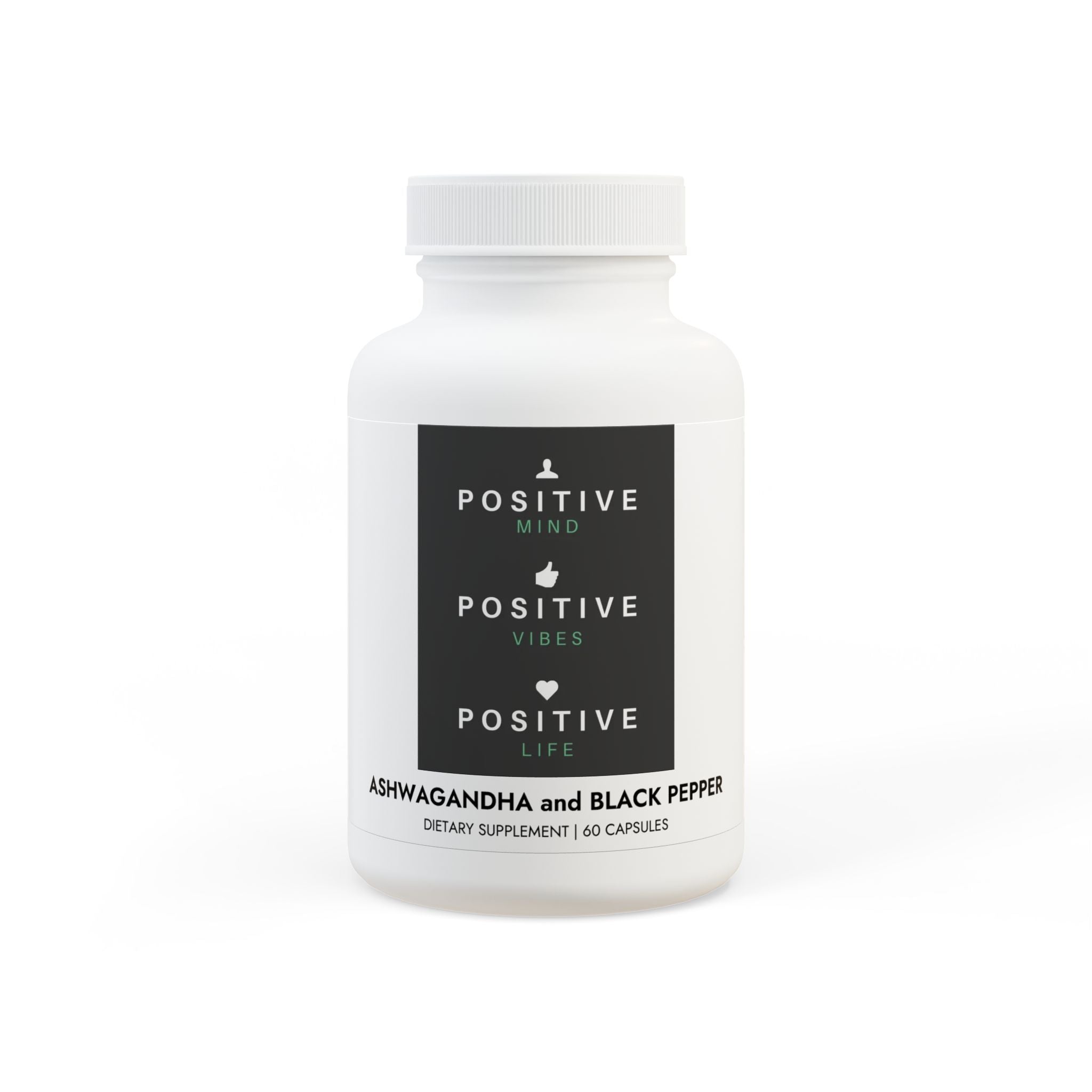Ashwagandha and Black Pepper Supplement (60 capsules)