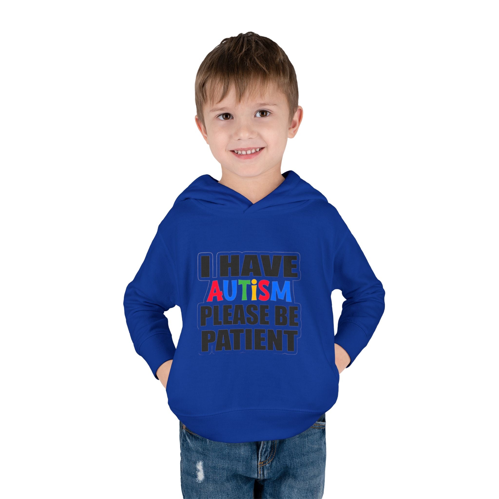 Toddler Hoodie — "I Have Autism Please Be Patient" Awareness Pullover