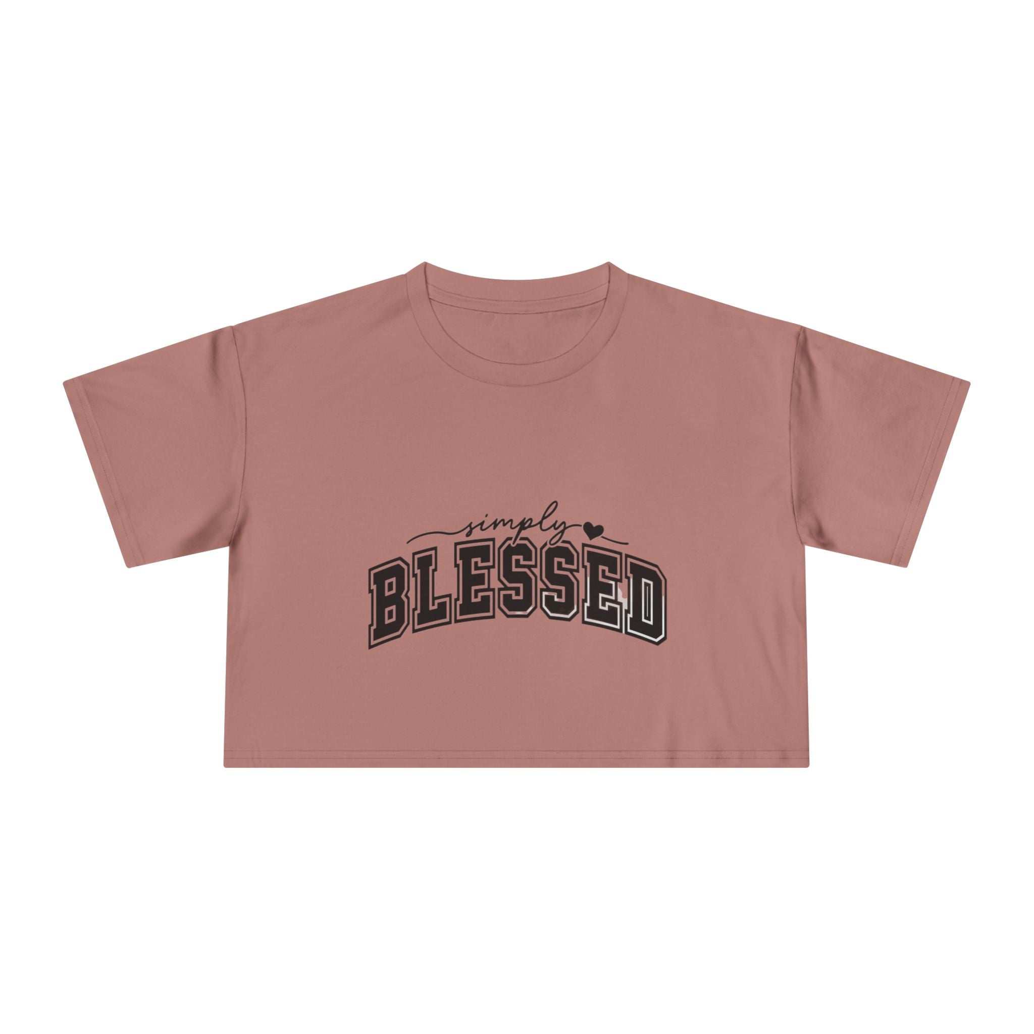 Simply Blessed Crop Tee — Women's Spiritual Casual Top