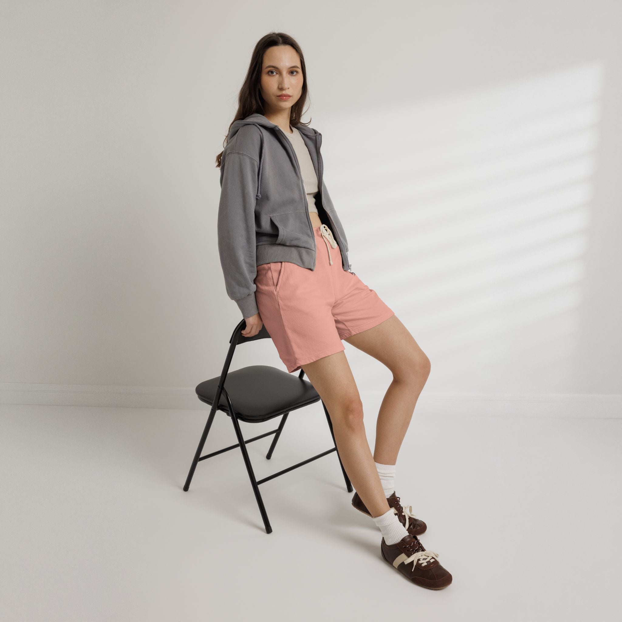 She’s From Texas Fleece Sweat Shorts — Lightweight Garment-Dyed Lounge Shorts